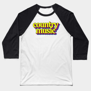 Country Music Baseball T-Shirt